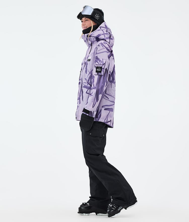 Dope Adept W Ski Jacket Women Scribble Purple, Image 3 of 9