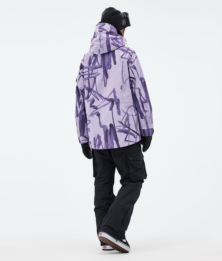 Dope Adept W Snowboard Jacket Women Scribble Purple, Image 4 of 9