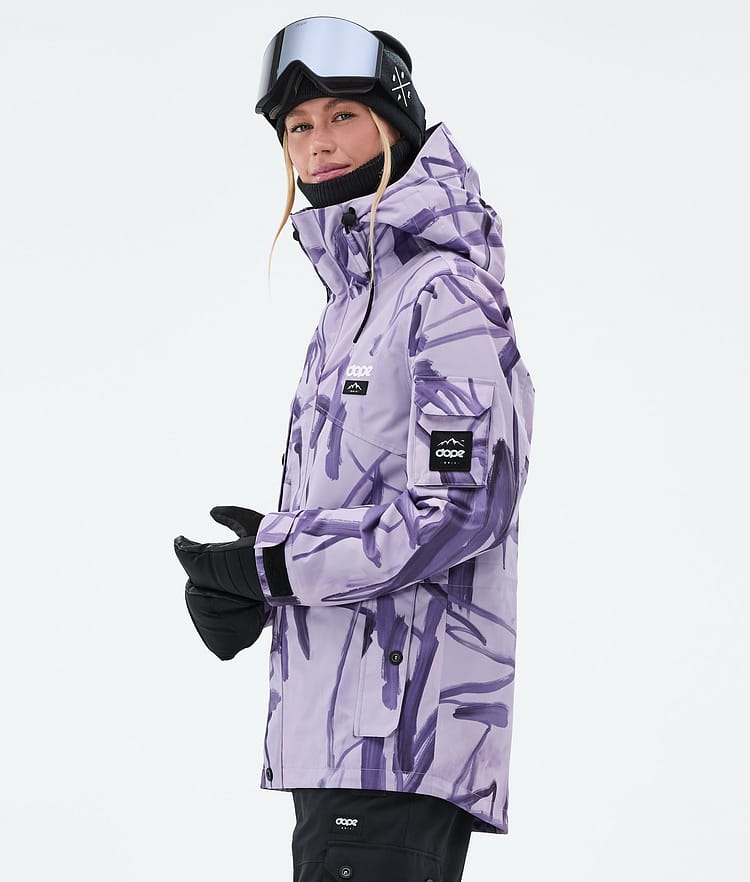 Dope Adept W Snowboard Jacket Women Scribble Purple, Image 5 of 9