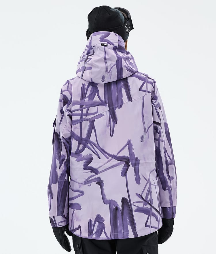Dope Adept W Snowboard Jacket Women Scribble Purple, Image 6 of 9