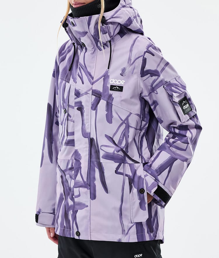 Dope Adept W Ski Jacket Women Scribble Purple, Image 7 of 9