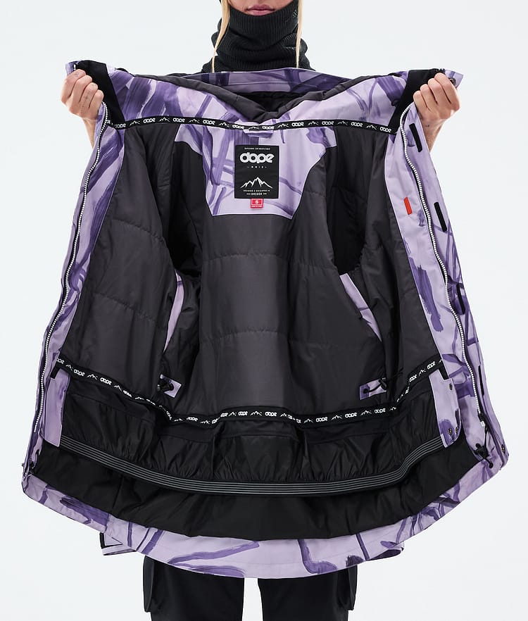 Dope Adept W Ski Jacket Women Scribble Purple, Image 9 of 9