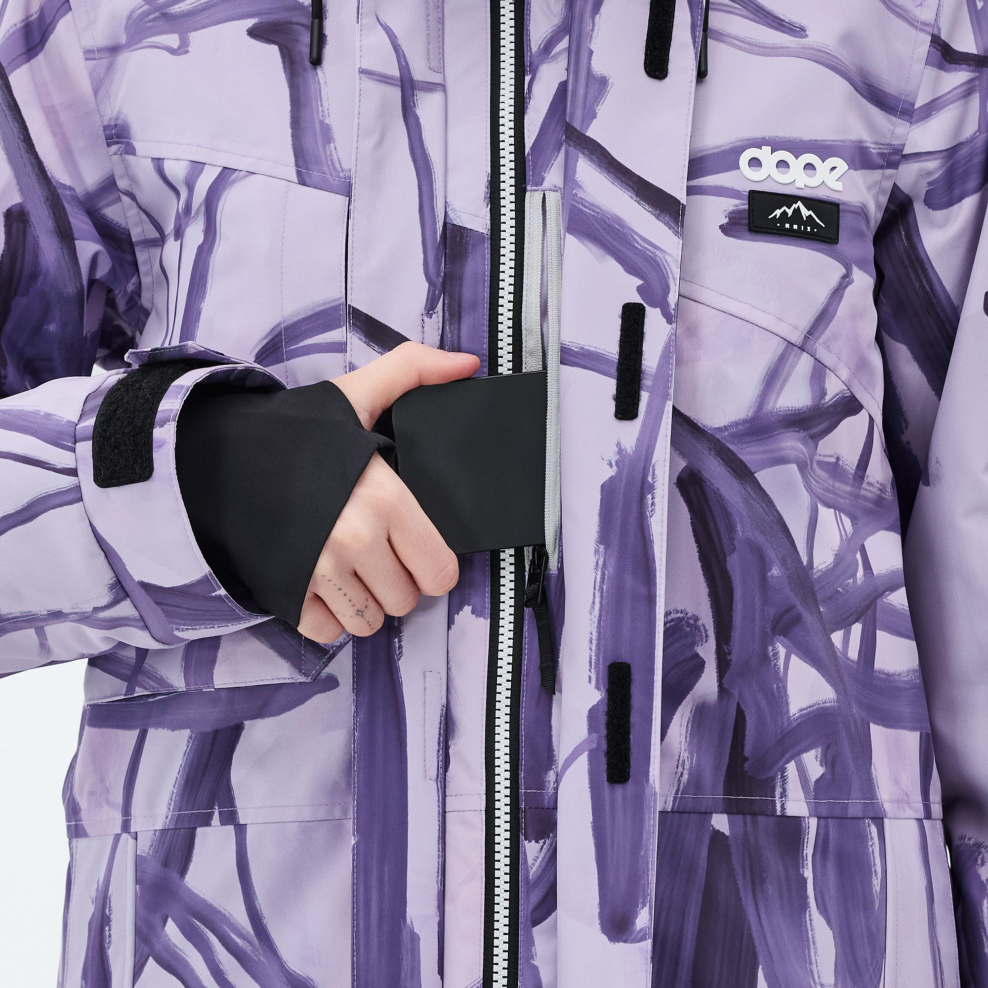 Dope Adept W Snowboard Jacket Women Scribble Purple | Ridestore.com