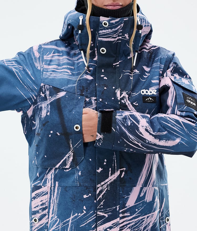 Dope Adept W Snowboard Jacket Women Carvings Pink Renewed, Image 8 of 9