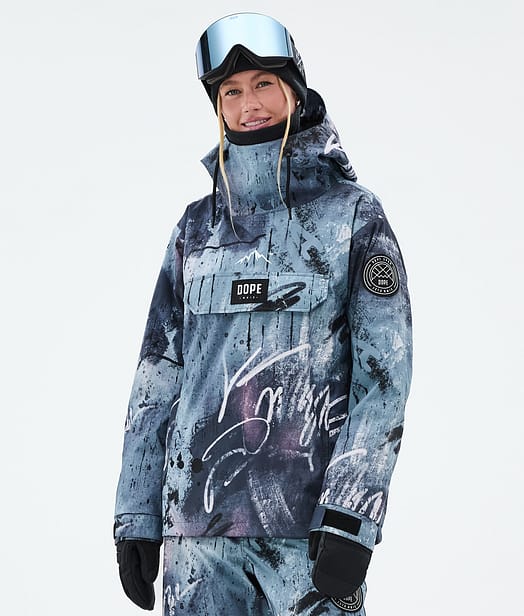Dope Blizzard W Veste Snowboard Femme Punk Blue