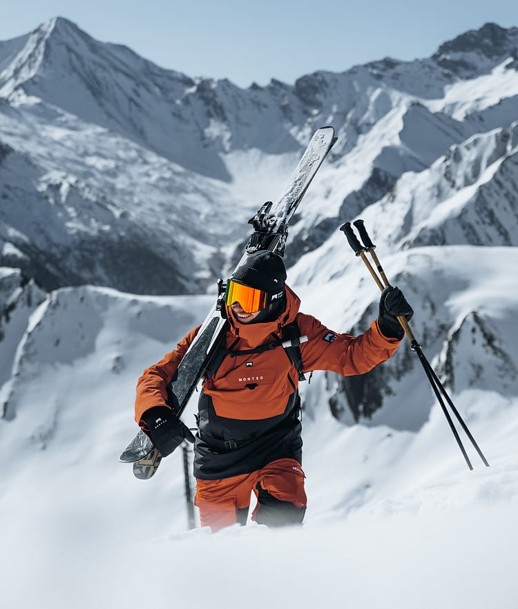 Montec Doom Veste de Ski Homme Burned Orange/Black, Image 2 sur 12