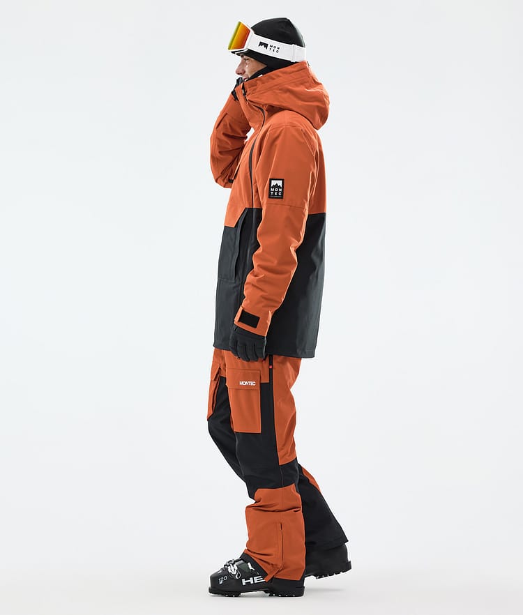 Montec Doom Veste de Ski Homme Burned Orange/Black, Image 5 sur 12