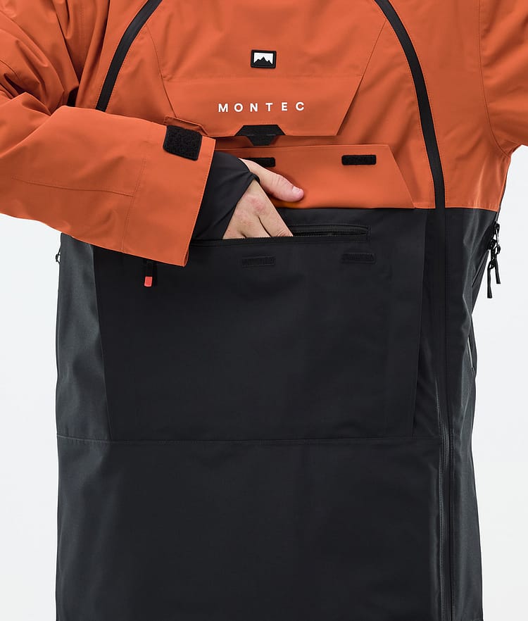 Montec Doom Veste de Ski Homme Burned Orange/Black, Image 10 sur 12