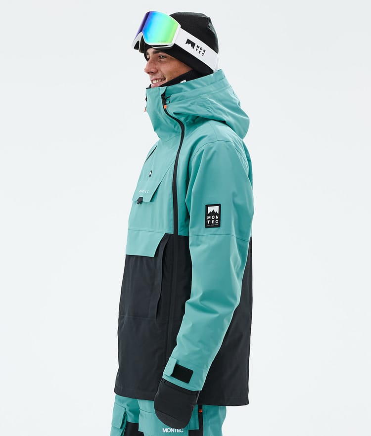 Montec Doom Veste de Ski Homme Turquoise/Black, Image 7 sur 12