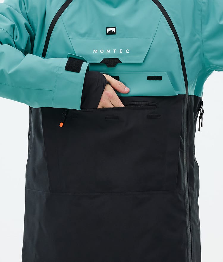 Montec Doom Snowboard Jacket Men Turquoise/Black, Image 9 of 11