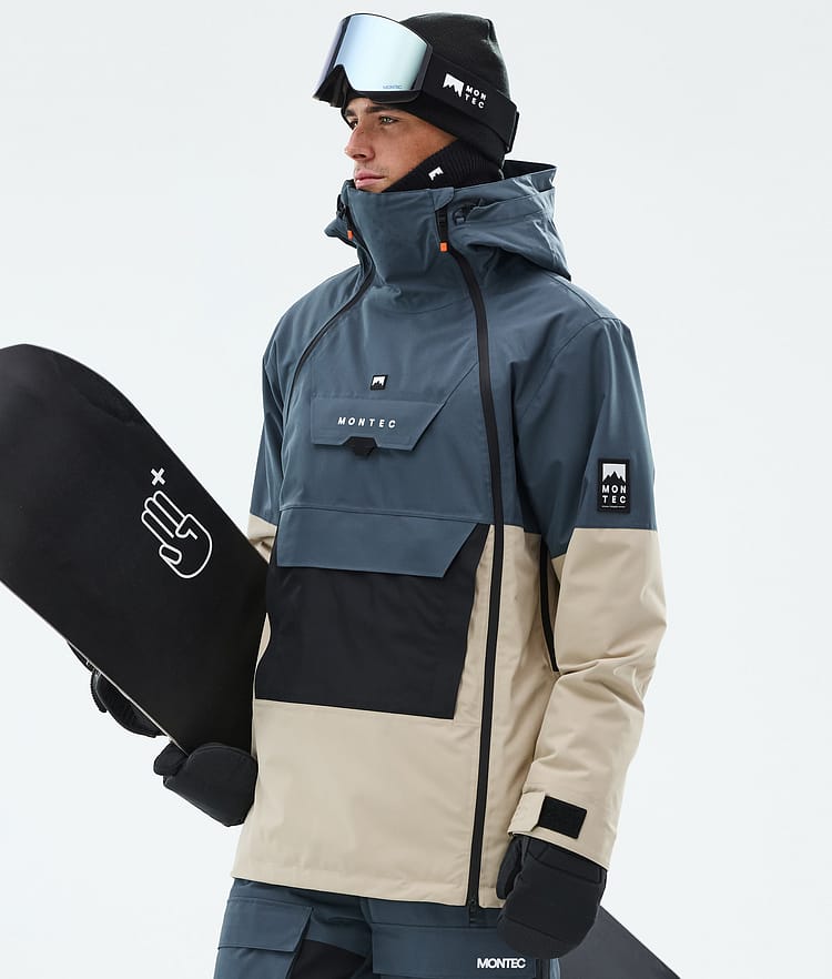 Montec Doom Snowboard Jacket Men Metal Blue/Black/Sand, Image 1 of 11