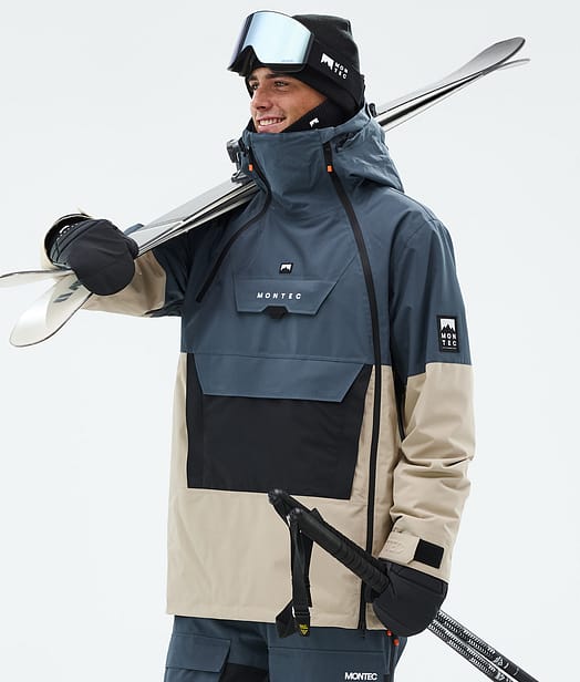 Montec Doom Veste de Ski Homme Metal Blue/Black/Sand