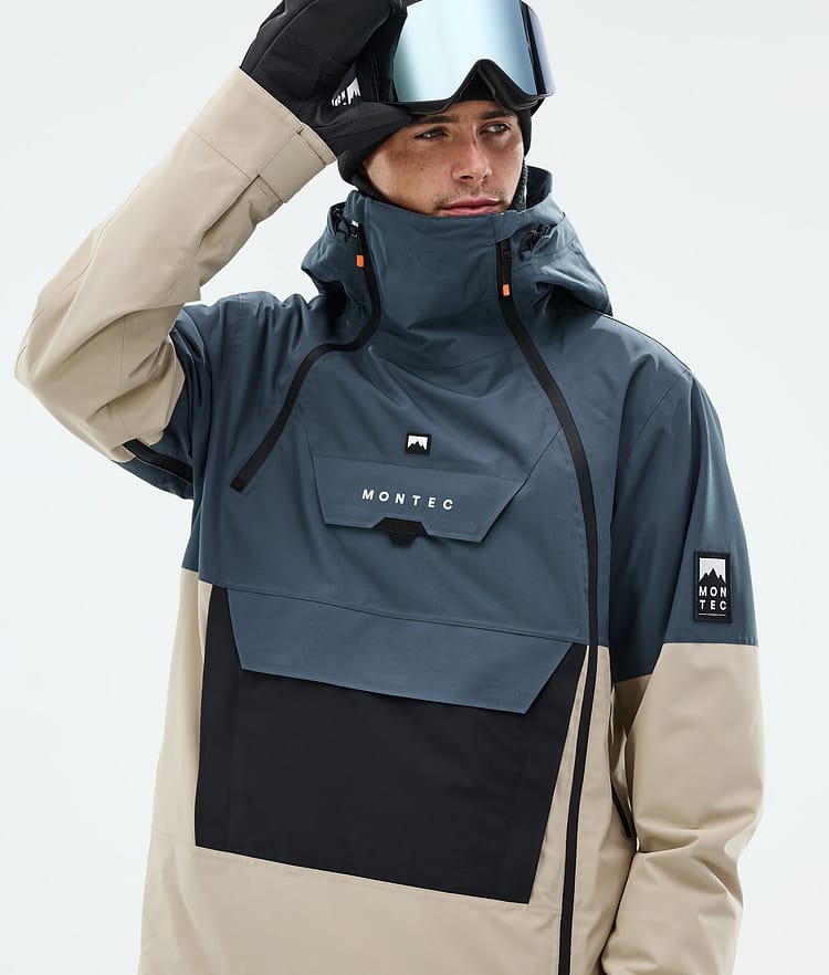 Montec Doom Snowboardjakke Herre Metal Blue/Black/Sand, Billede 2 af 11