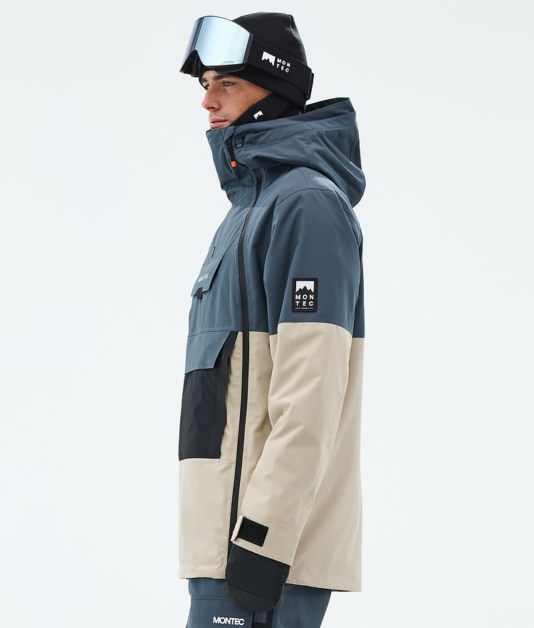 Montec Doom Snowboardjakke Herre Metal Blue/Black/Sand, Billede 6 af 11