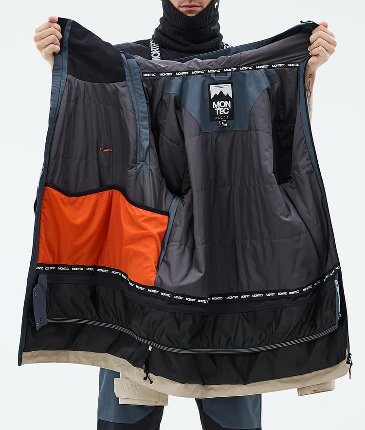 Montec Doom Snowboardjakke Herre Metal Blue/Black/Sand, Billede 11 af 11