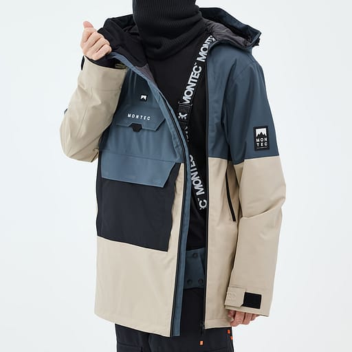 Asymmetrisk lynlås foran med indvendig klap Hovedproduktdetaljebillede,