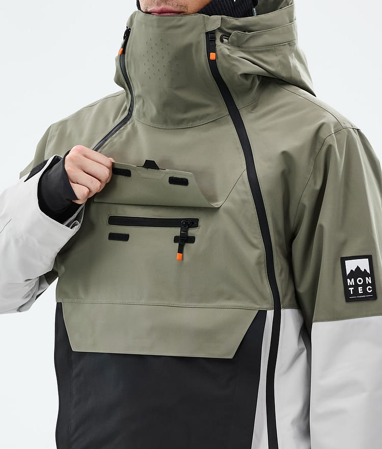 Montec Doom Snowboard Jacket Men Greenish/Black/Light Grey, Image 10 of 11
