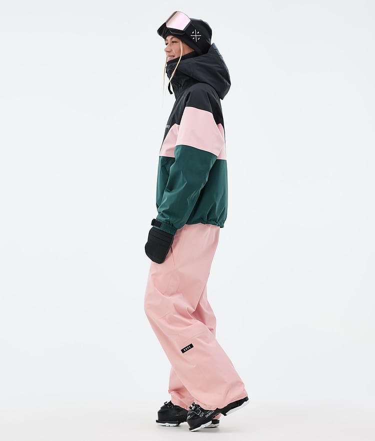 Dope Spartan W Ski Jacket Women Sport Black/Soft Pink/Bottle Green, Image 3 of 8
