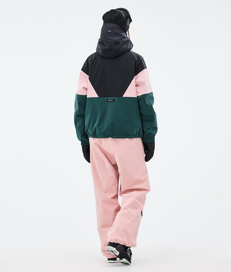 Dope Spartan W Ski jas Dames Sport Black/Soft Pink/Bottle Green, Afbeelding 4 van 8