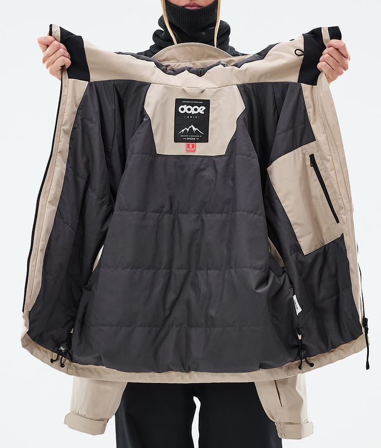 Dope Spartan W Veste Snowboard Femme Spike Sand/Black, Image 8 sur 8