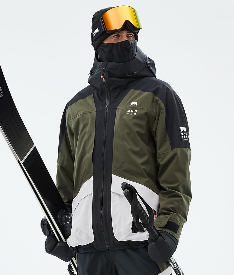 Montec Morpheus Ski Jacket Men Black/Olive Green/Light Grey, Image 1 of 10