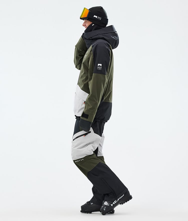 Montec Morpheus Veste de Ski Homme Black/Olive Green/Light Grey, Image 3 sur 9