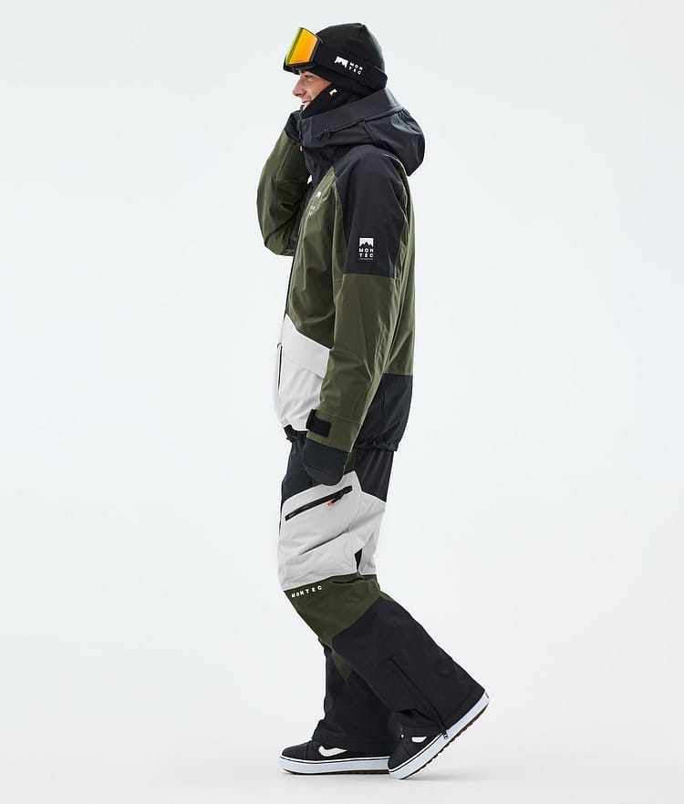 Montec Morpheus Snowboard Jacket Men Black/Olive Green/Light Grey, Image 4 of 10