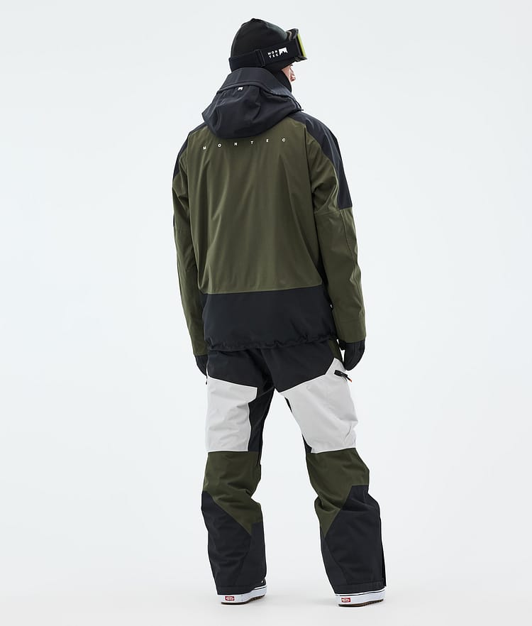 Montec Morpheus Snowboard Jacket Men Black/Olive Green/Light Grey, Image 5 of 10