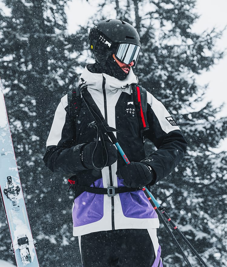 Montec Morpheus Veste de Ski Homme Light Grey/Black/Vivid Purple, Image 2 sur 10