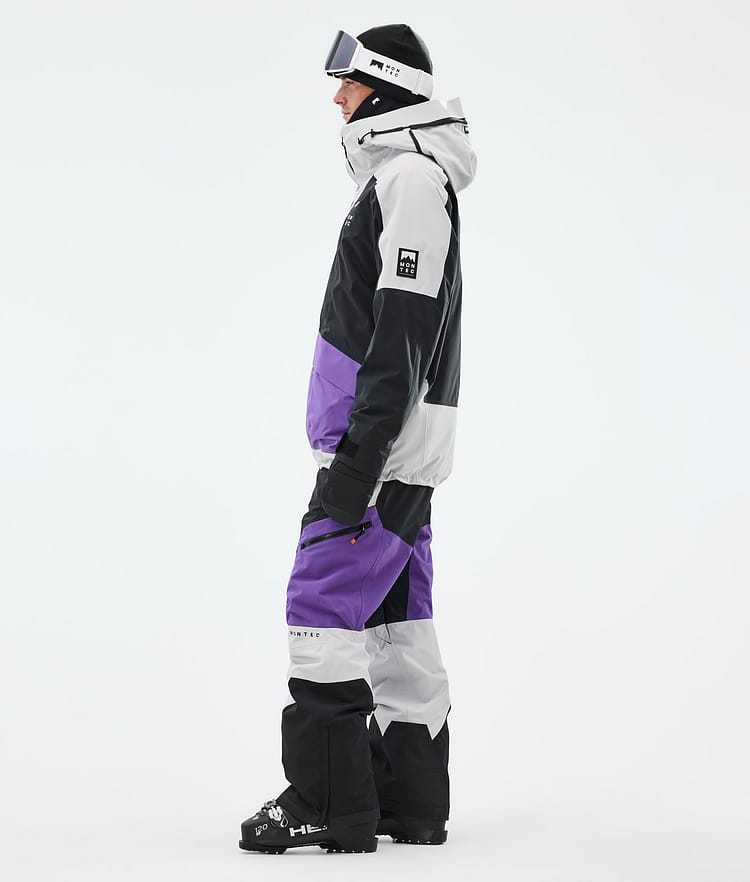 Montec Morpheus Veste de Ski Homme Light Grey/Black/Vivid Purple, Image 4 sur 10