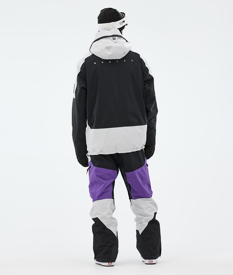 Montec Morpheus Snowboard Jacket Men Light Grey/Black/Vivid Purple, Image 5 of 10