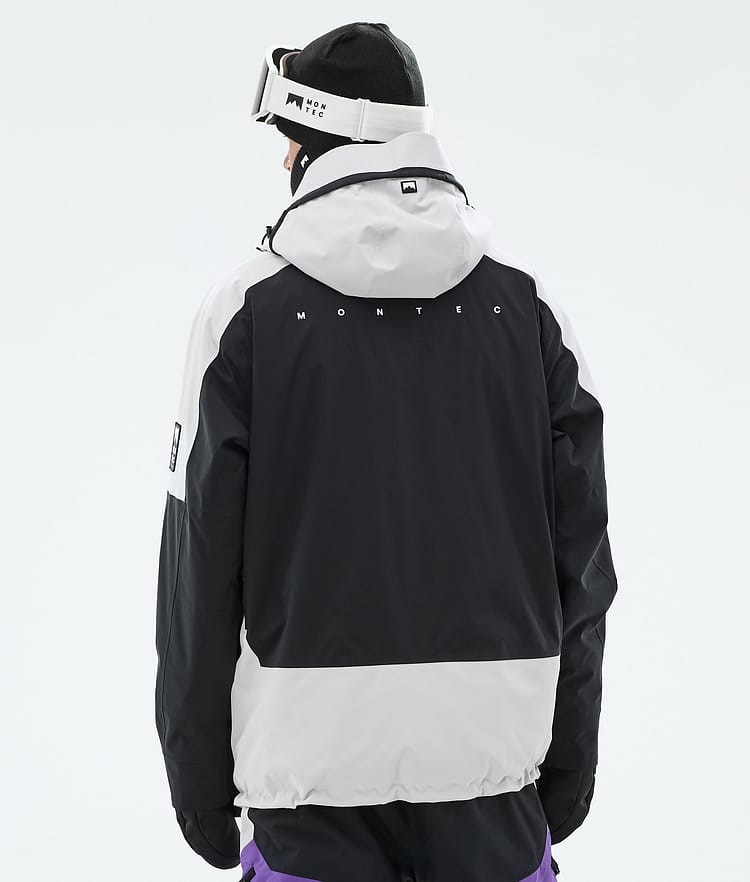 Montec Morpheus Veste de Ski Homme Light Grey/Black/Vivid Purple, Image 7 sur 10