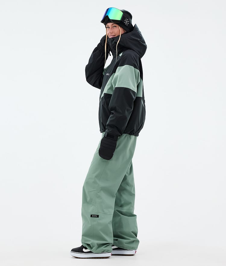 Dope Spartan W Veste Snowboard Femme Spike Black/Faded Green, Image 3 sur 8