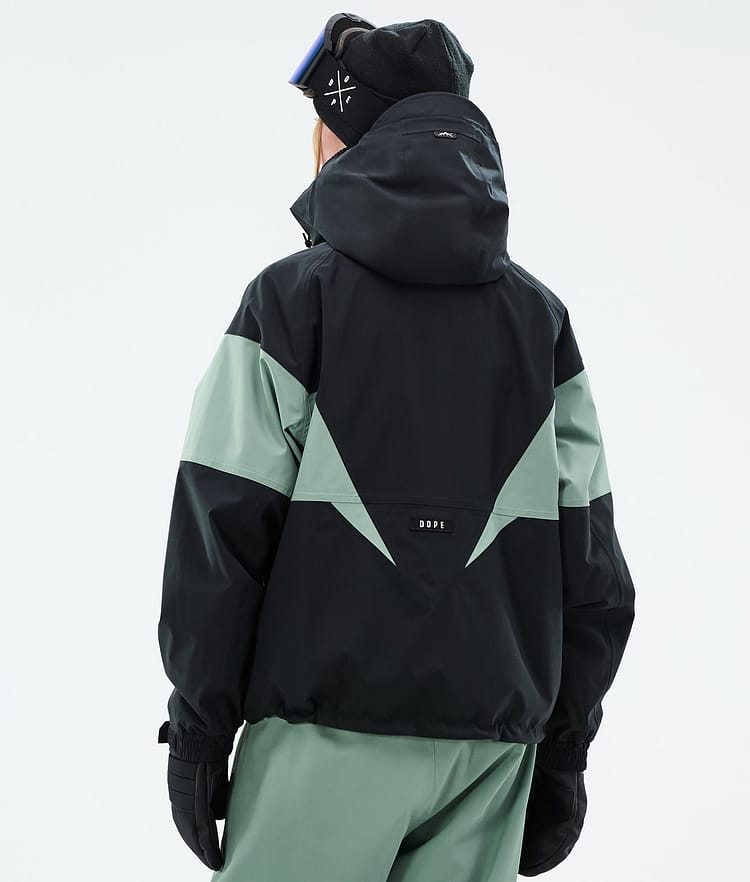 Dope Spartan W Veste Snowboard Femme Spike Black/Faded Green, Image 6 sur 8