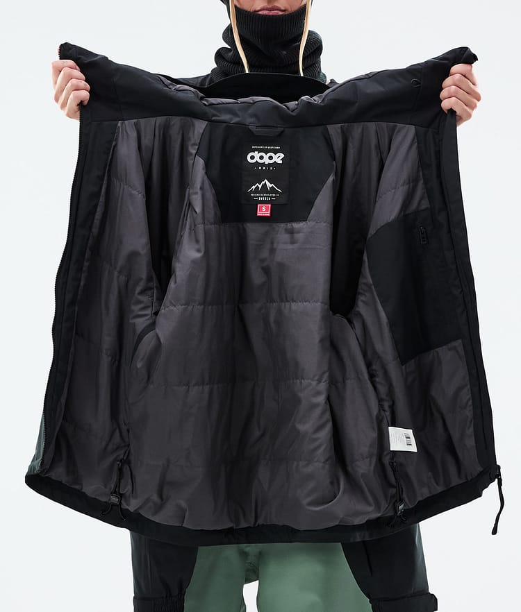 Dope Spartan W Kurtka Narciarska Kobiety Spike Black/Faded Green, Zdjęcie 8 z 8