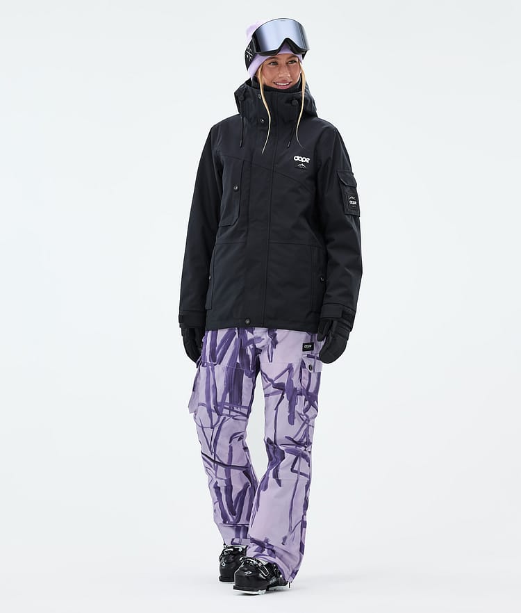 Dope Iconic W Ski Pants Women Scribble Purple, Image 2 of 7