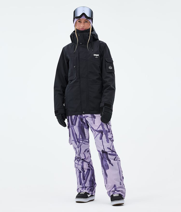Dope Iconic W Snowboard Pants Women Scribble Purple, Image 2 of 7