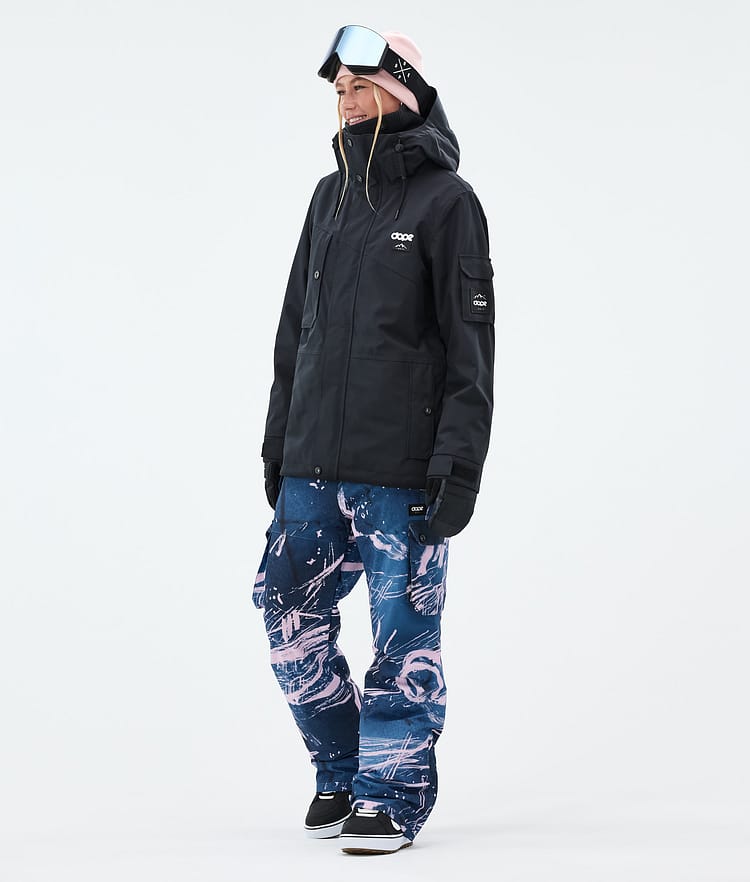Dope Iconic W Snowboard Pants Women Carvings Pink, Image 2 of 7