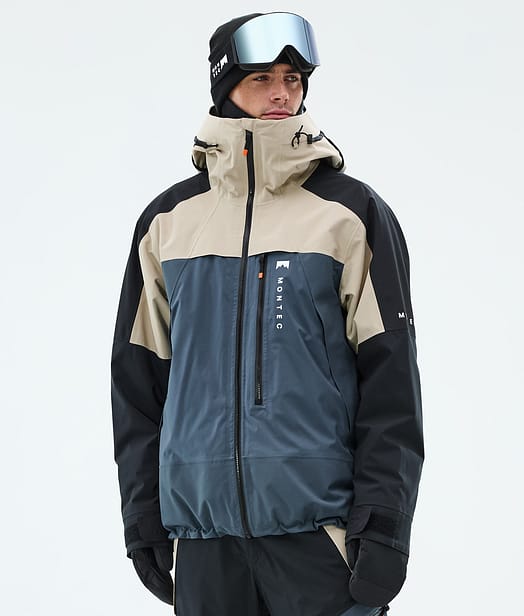 Montec Oracle Ski Jacket Men Sand/Black/Metal Blue
