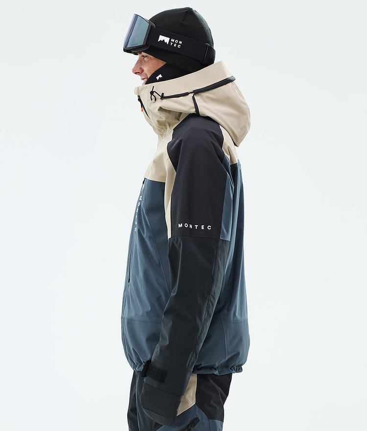 Montec Oracle Veste Snowboard Homme Sand/Black/Metal Blue, Image 6 sur 10