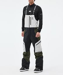 Montec Dozer 25 Snowboard Pants Men Light Grey/Black/Olive Green