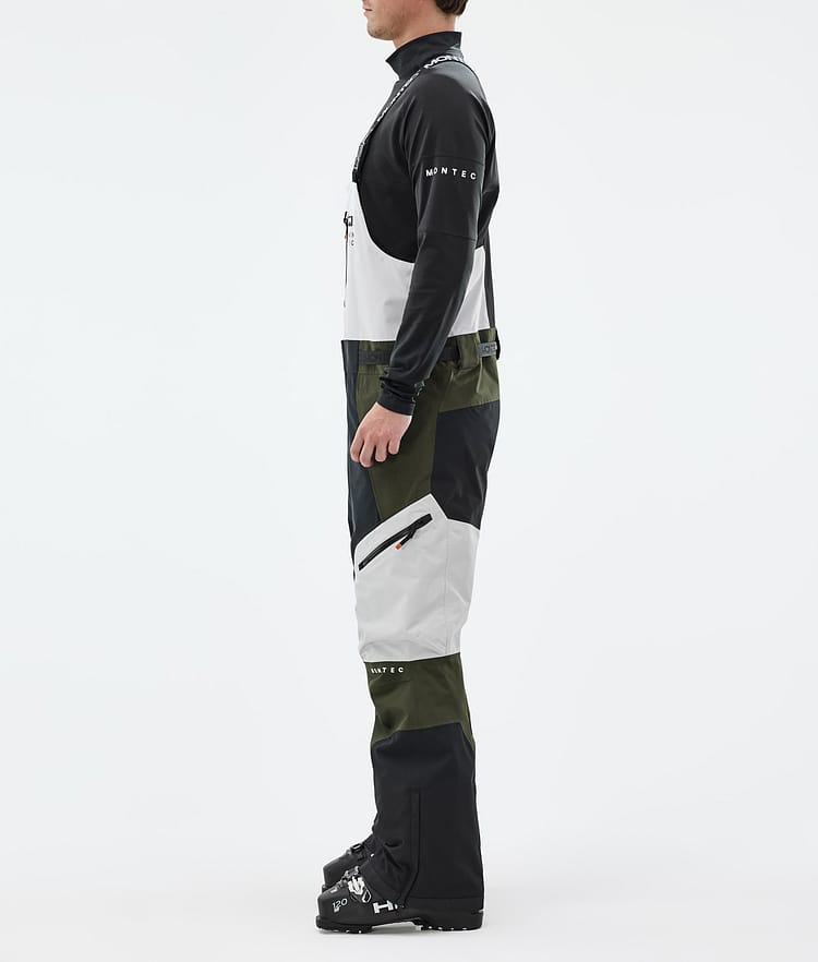 Montec Dozer Ski Pants Men Light Grey/Black/Olive Green, Image 2 of 6