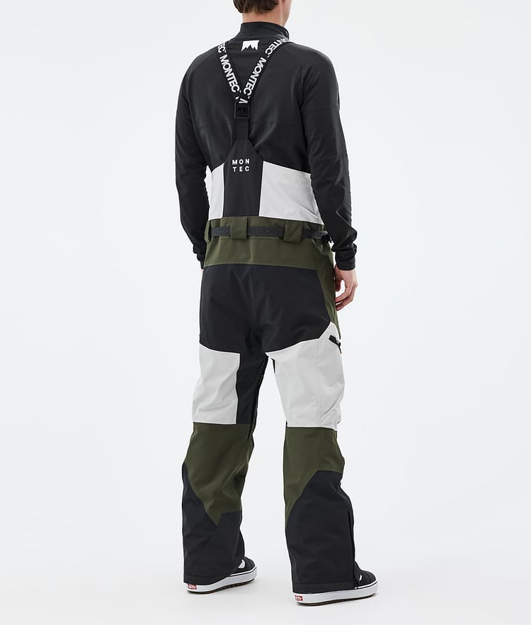 Montec Dozer Snowboard Pants Men Light Grey/Black/Olive Green, Image 3 of 6