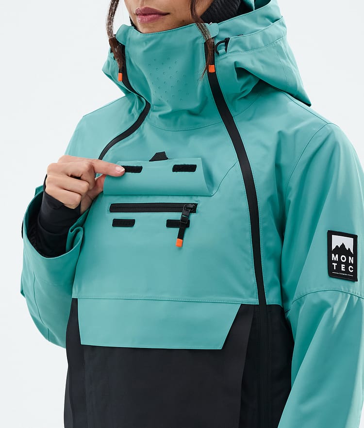 Montec Doom W Snowboard Jacket Women Turquoise/Black, Image 10 of 11