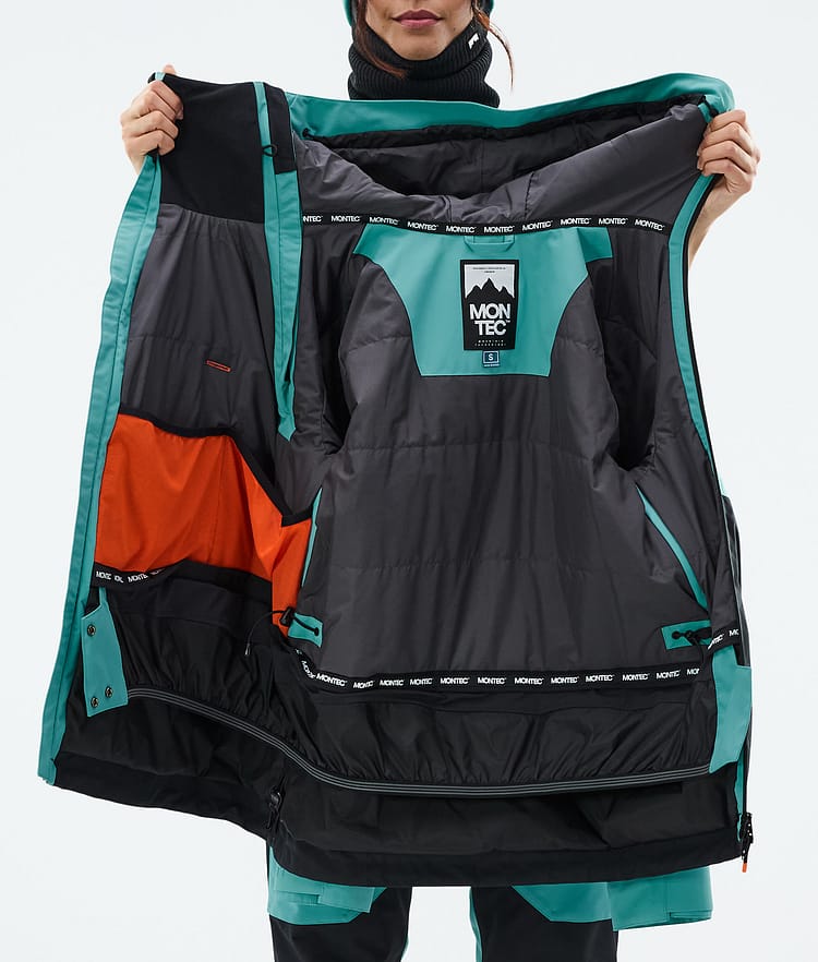 Montec Doom W Snowboard Jacket Women Turquoise/Black, Image 11 of 11