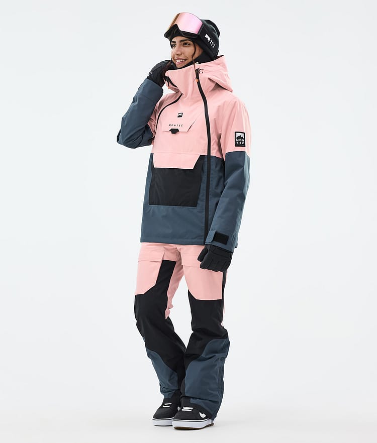 Montec Doom W Snowboard Jacket Women Soft Pink/Black/Metal Blue, Image 3 of 11