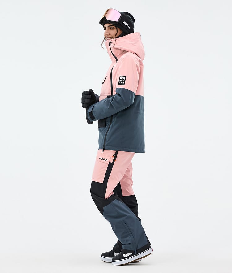 Montec Doom W Snowboard Jacket Women Soft Pink/Black/Metal Blue, Image 4 of 11