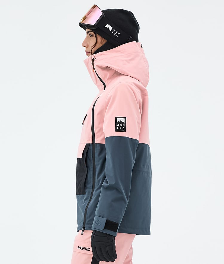 Montec Doom W Snowboard Jacket Women Soft Pink/Black/Metal Blue, Image 6 of 11