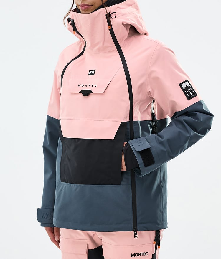 Montec Doom W Ski Jacket Women Soft Pink/Black/Metal Blue, Image 8 of 11