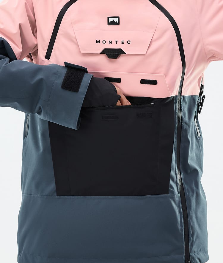Montec Doom W Ski Jacket Women Soft Pink/Black/Metal Blue, Image 9 of 11